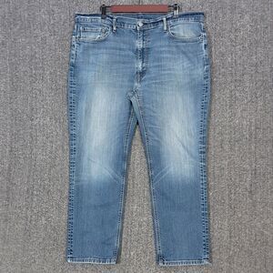 Levis 541 Jeans Mens 40x27* Blue Athletic Taper Fit Medium Wash Stretch Denim